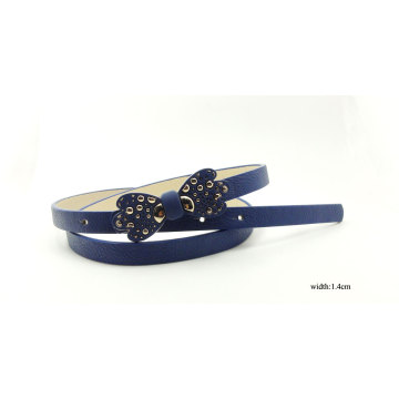 Tie Buckle PU moda cinto para senhora (ky5342)